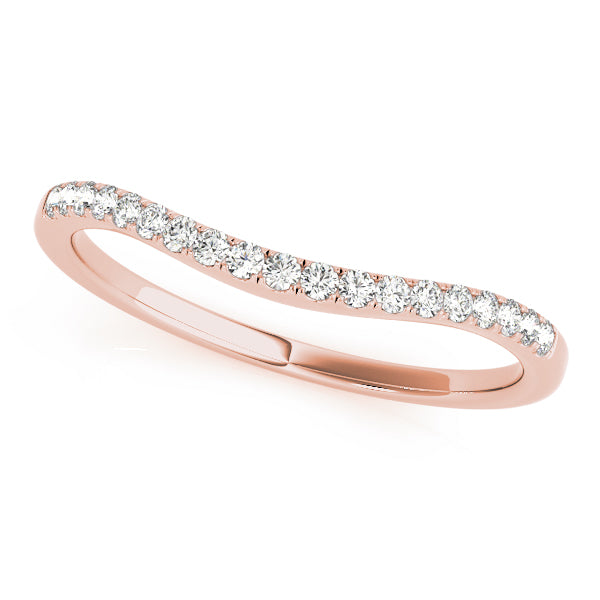 Curved Wedding Rings 1/5 CTTW