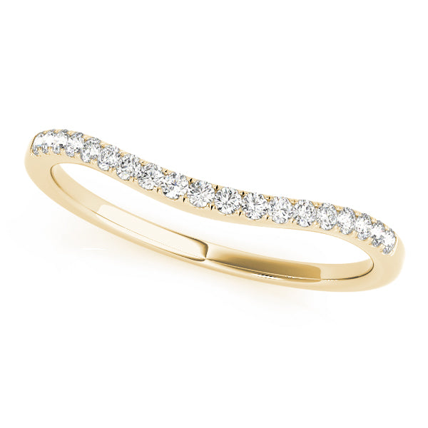 Curved Wedding Rings 1/5 CTTW