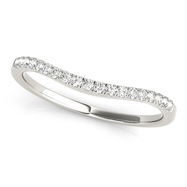 Curved Wedding Rings 1/5 CTTW