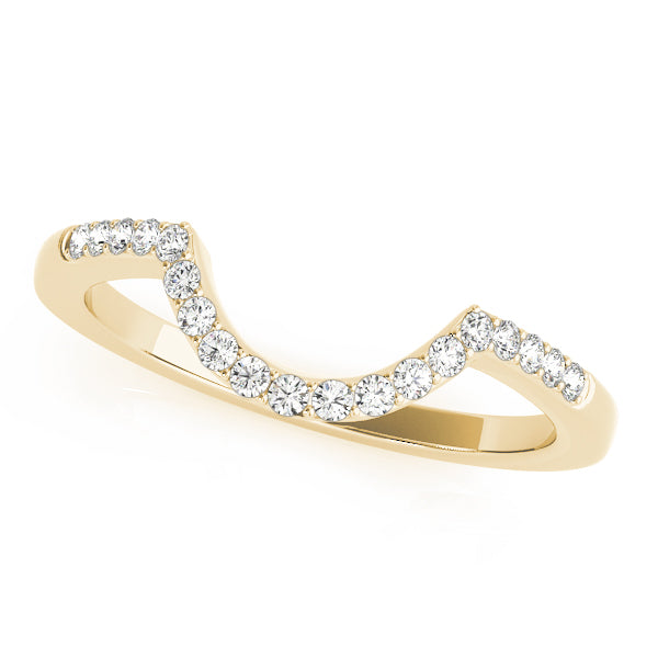 Curved Wedding Rings 1/6 CTTW