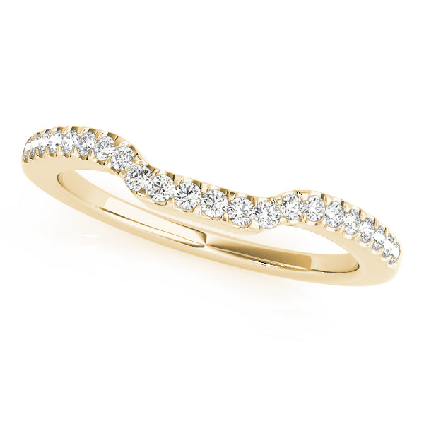 Curved Wedding Rings 1/5 CTTW