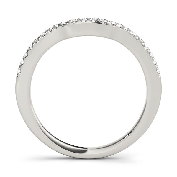 Curved Wedding Rings 1/5 CTTW