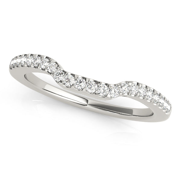 Curved Wedding Rings 1/5 CTTW