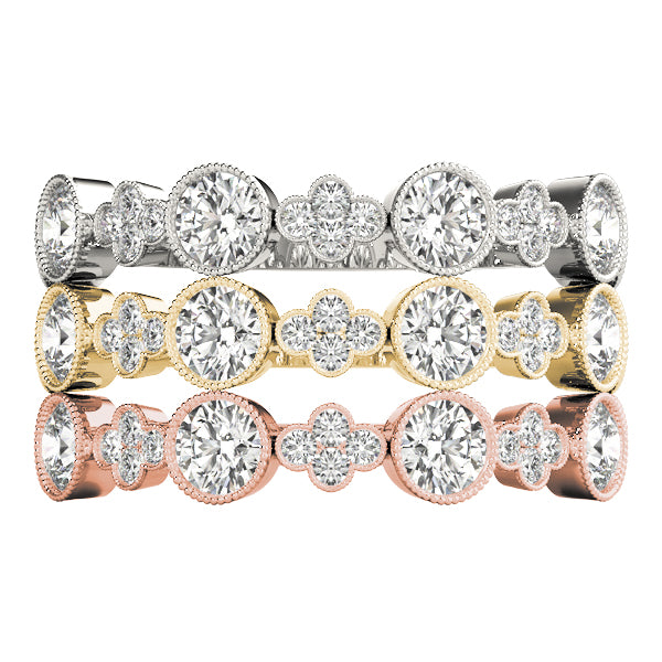 Stackable Wedding Rings 1/3 CTTW