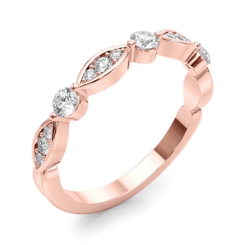 Stackable Wedding Rings 1/4 CTTW