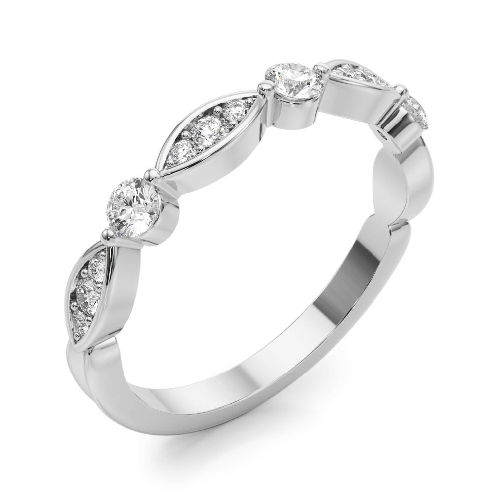 Stackable Wedding Rings 1/4 CTTW